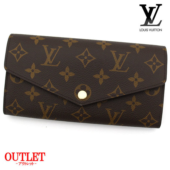 Louis Vuitton Wallet Portefeuille Long Coin Monogram Sarah - Picture 1 of 4